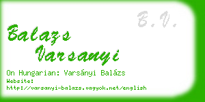 balazs varsanyi business card